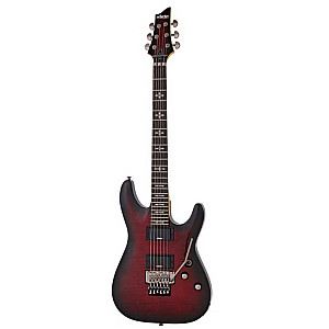 Schecter Demon 6 FR Electric Guitar, Crimson Red Burst